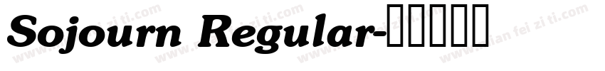 Sojourn Regular字体转换